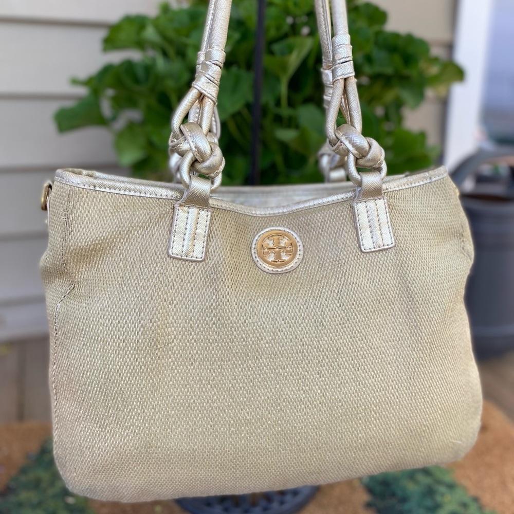 Tory Burch Slouchy woven straw shoulder bag